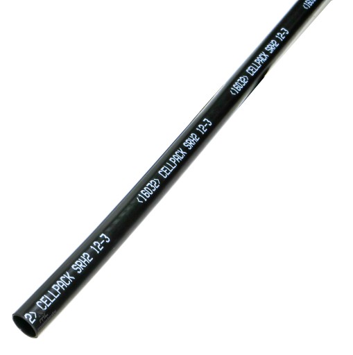 1m zmršťovacia bužírka 12/3 s lepidlom, hrúbka fi 12mm x 3mm