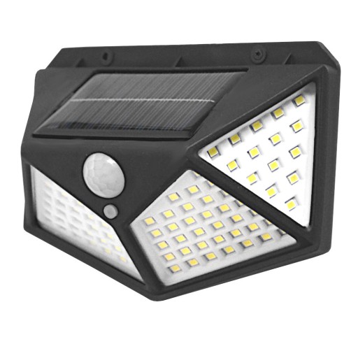 VÝKONNÁ SOLARNÁ LAMPA NA BALKÓN 100LED SNÍMAČ