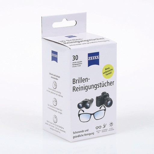Čistiace obrúsky na okuliare Zeiss, 30 kusov