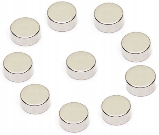 MAGNETY NEODYMIOVÉ MAGNETY 5x5 mm 10 ks. SILNÝ!