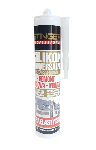 UNIVERZÁLNY silikón transparent CLEAR renovácia STRONG Stinger 280ml