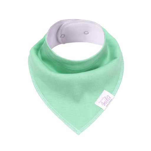 Podbradník 100% bavlna podbradník Šatka Bavlnená šatka ZELENÁ 30-35 cm