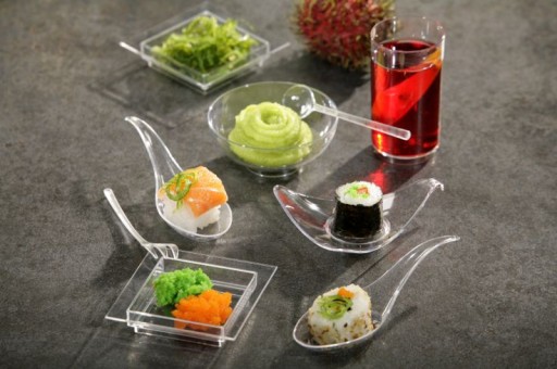 FINGERFOOD ÁZIJSKÉ LYŽIČKY CUCHI120 (30) REDPLAST