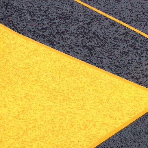 POTAH NA STOLIČKU SIVÁ ŽLTÁ GEOMETRICKÉ VZORY FLEXIBILNÉ UNIVERZÁLNE
