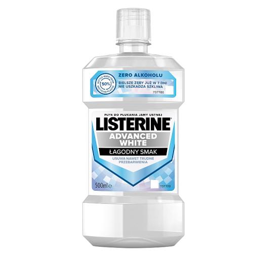 LISTERINE Advanced White Ústna voda jemnej chuti 500 ml