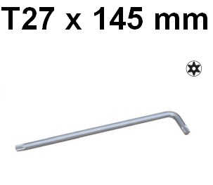 Dlhý TORX kľúč s otvorom TX27 x 145mm Jonnesway