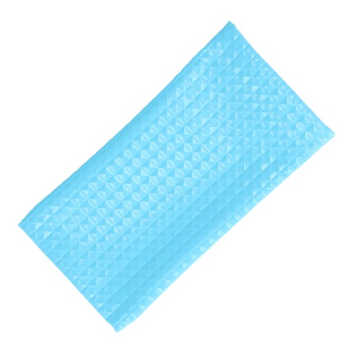 Puzdro na okuliare SOFT GLOSS TEXTURE BLUE