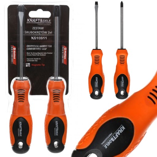 SÚPRAVA SKRUTKOVAČOV 2 PRVKY S MAGNETOM KD10911