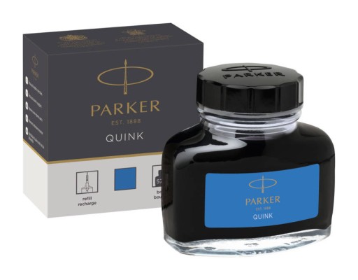 Fľaša s umývateľným atramentom Parker Quink Blue