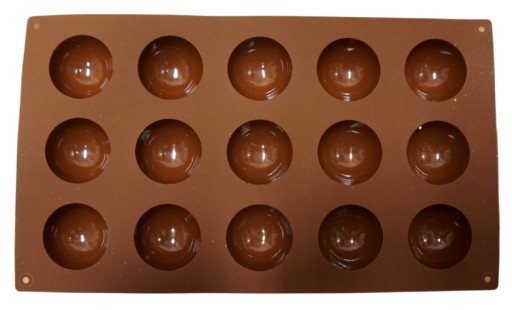 SILIKÓNOVÁ FORMA GUĽOVÉ POLOGUĽKY 15x MINIPORCIE