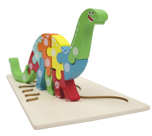 DREVENÉ PUZZLE 3D PUZZLE DINOSAUR DIPLODOC