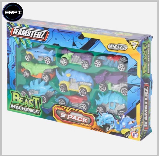 Mini set do auta DINOSAURS 9x SPRINGS CARS Teamsterz Beast Machine