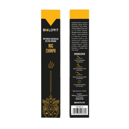 Bilovit Prírodné vonné tyčinky Nag Champa - 40 g
