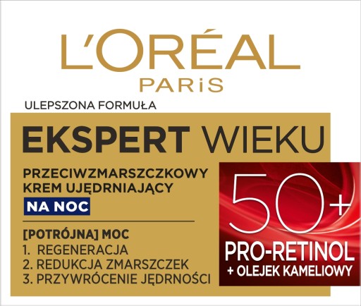Loreal Age Expert 50+ spevňujúci krém proti vráskam na noc