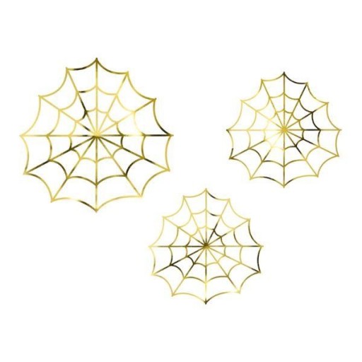 Halloween papierová girlanda SPIDER WEBS 3 ks