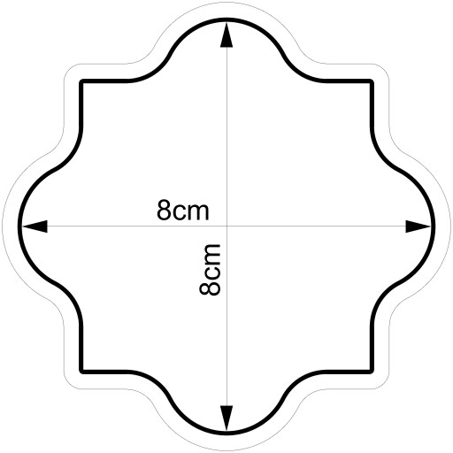 Formička na štítok Rám 20 8cm
