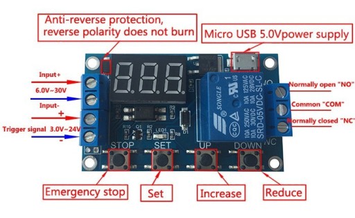 modRL01_Time Delay - reléový modul