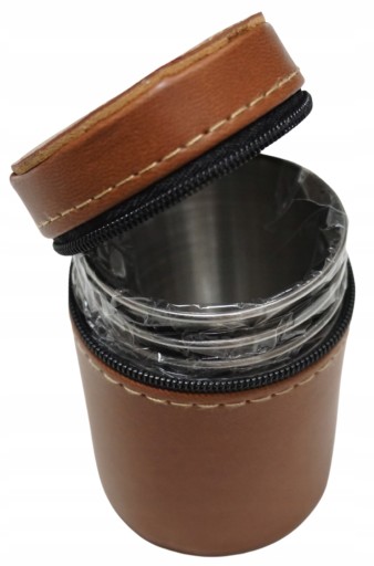 TURISTICKÉ KOVOVÉ OKULIARE, Púzdro, 4 KS, 70ML, SKLO NA VÝLET