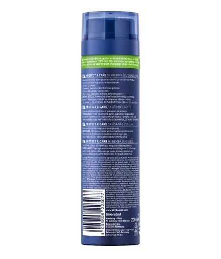 NIVEA MEN PROTECT&CARE Hydratačný gél na holenie pre mužov 200 ml