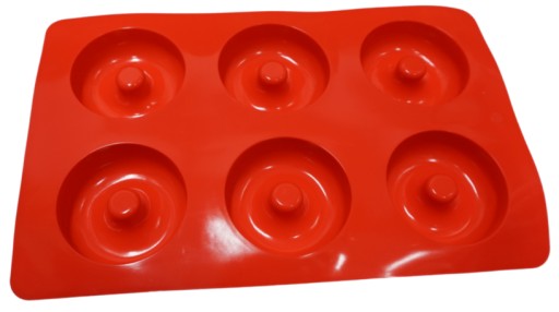 SILIKÓNOVÁ FORMA 6 DONUT TYP PNEUMATÍK NA MUBBLE, DONUTY