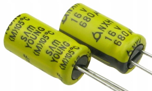 Elektrolytický kondenzátor 680uF/16V LOW ESR SamYoung NXH /4000