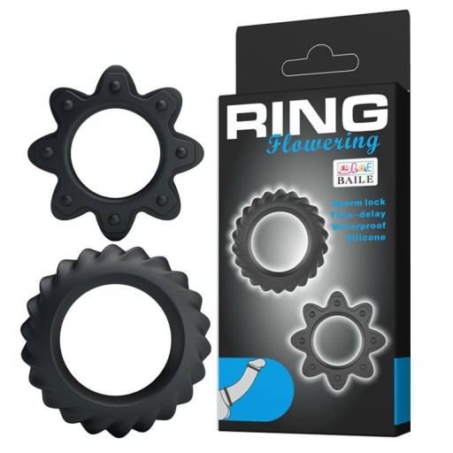 Two Flower Penis Rings - Ring Flowering