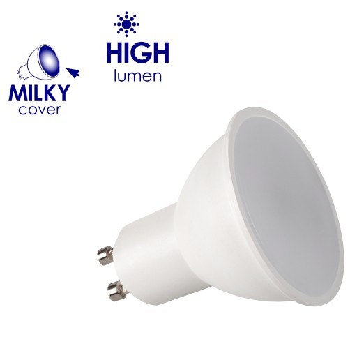 10x Kanlux-Miledo K LED GU10 6W WW teplá žiarovka