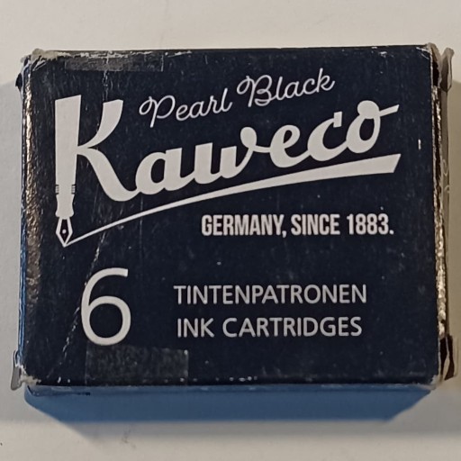Kazety Kaweco Pearl Black 6 ks.