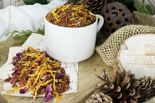 Rooibos čaj JAHODA S RUŽOU 50g osviežujúci