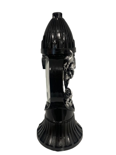 3D srdcová vložka do sviečky, sklenená ružička, 31 cm