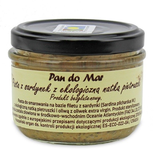 SARDINKOVÁ PASTA S BIO petržlenovou vňaťou, BEZLEPKU 125 g (DAR)