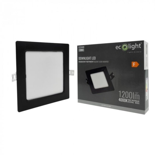 Eco Light LED zapustené stropné svietidlo 12W 1200lm 4000K