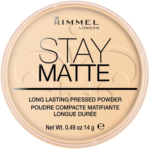 Rimmel Stay Matte 001 Transparentný lisovaný púder