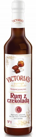 Victoria's rum a čokoládový barmanský sirup 490ml