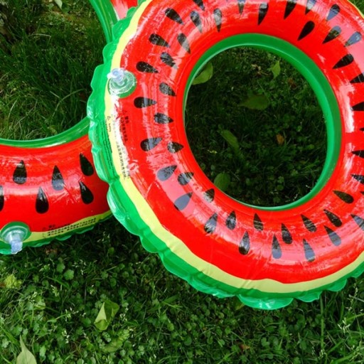NAFUKOVACÍ KRUH NA PLÁVANIE PRE DETI, VODNÝ MELÓN, 60 cm