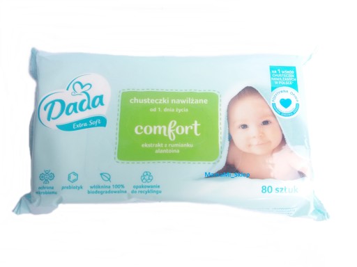 Dada soft comfort vlhčené obrúsky 80 ks.