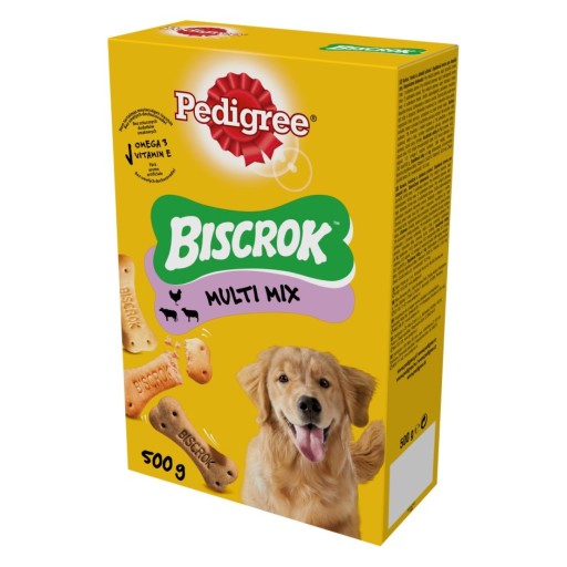PEDIGREE BISCROK Psie piškóty V TVARE KOCIEK 500 G