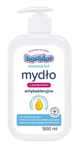 BAMBINO FAMILY ANTIBAKTERIÁLNE tekuté mydlo S PANTENOLOM, 500 ml