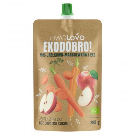 Owolovo Jablkovo-mrkvová pena Ekodbro 200 g Bio