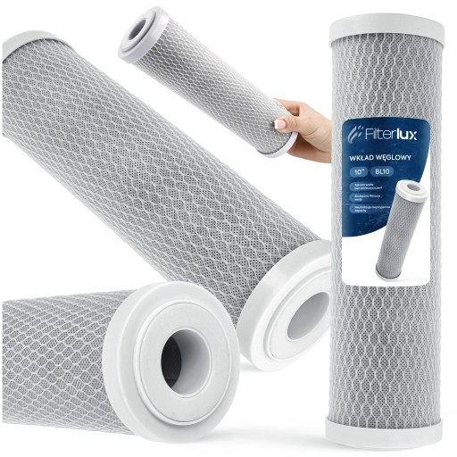 Vodný filter UHLÍKOVÁ VLOŽKA A karbónový blok čistička vody 10” 1 ks.