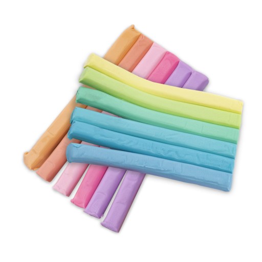 ŠKOLA Plastelína - KIDEA - PASTEL - 24 pastelových farieb