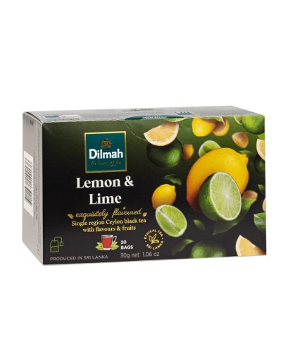DILMAH LEMON & LIME instantný čaj 20 vrecúšok