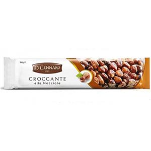 Lieskové orechy v karamelovej talianskej tyčinke Di Gennaro alle Nocciole