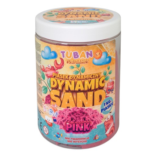 DYNAMIC KINETIC SAND ružový 1kg TUBAN