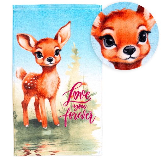 Osuška do škôlky 30x50 Animals Deer