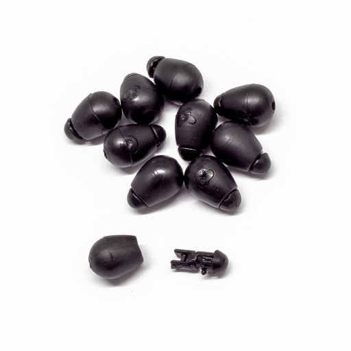 FL Method Feeder Quick Change Beads Large black 10 ks.