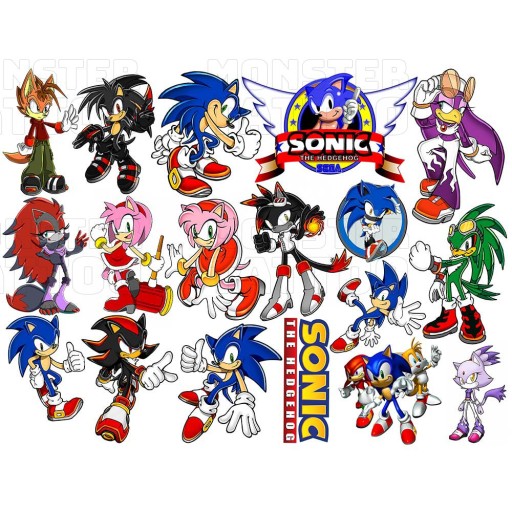 UMÝVAJÚCE DOČASNÉ TETOVANIE PRE DETI DETSKÉ SONIC ORIGINÁLNE DIZAJNY