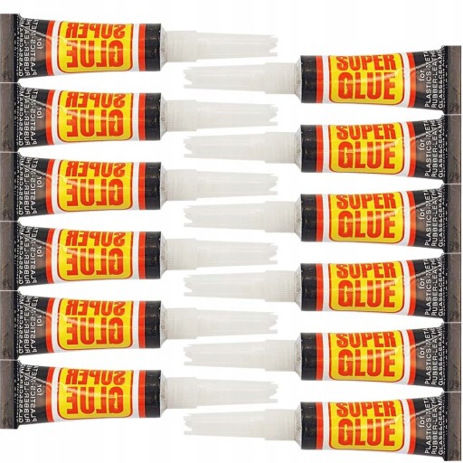 SUPER GLUE RÝCHLE EXTRA SILNÁ SILNÁ SILNA UNIVERZÁLNA SADA 12 ks