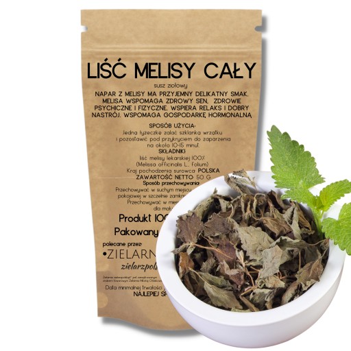 Medovka LIST celý VEĽKÉ LISTY 100% stres relax SPÁNOK