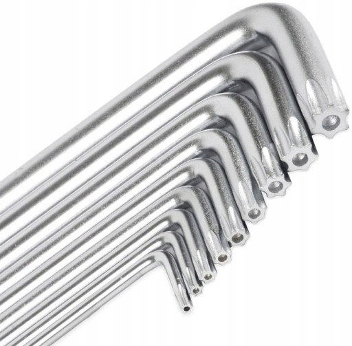 KĽÚČE TORX IMPUSUROVÉ TYP L s otvorom T10-T50 9KS